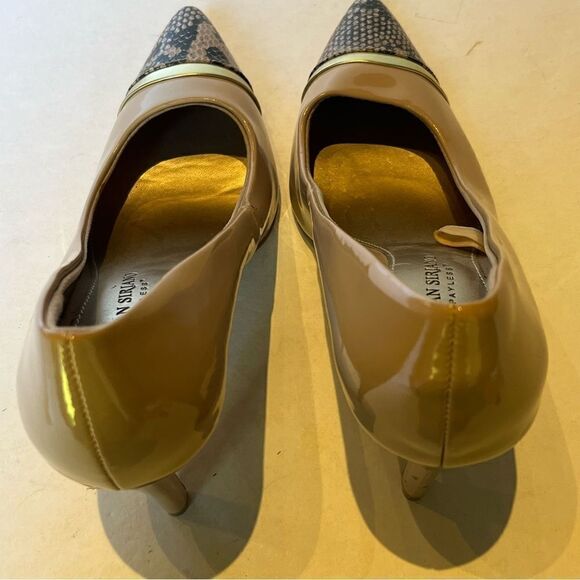 Christian Siriano for Payless Women's Heels Tan/Snakeskin Toe Size 6 1/2 - Picture 7 of 9